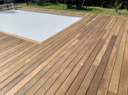 Parquet flottant en chêne brossé  
